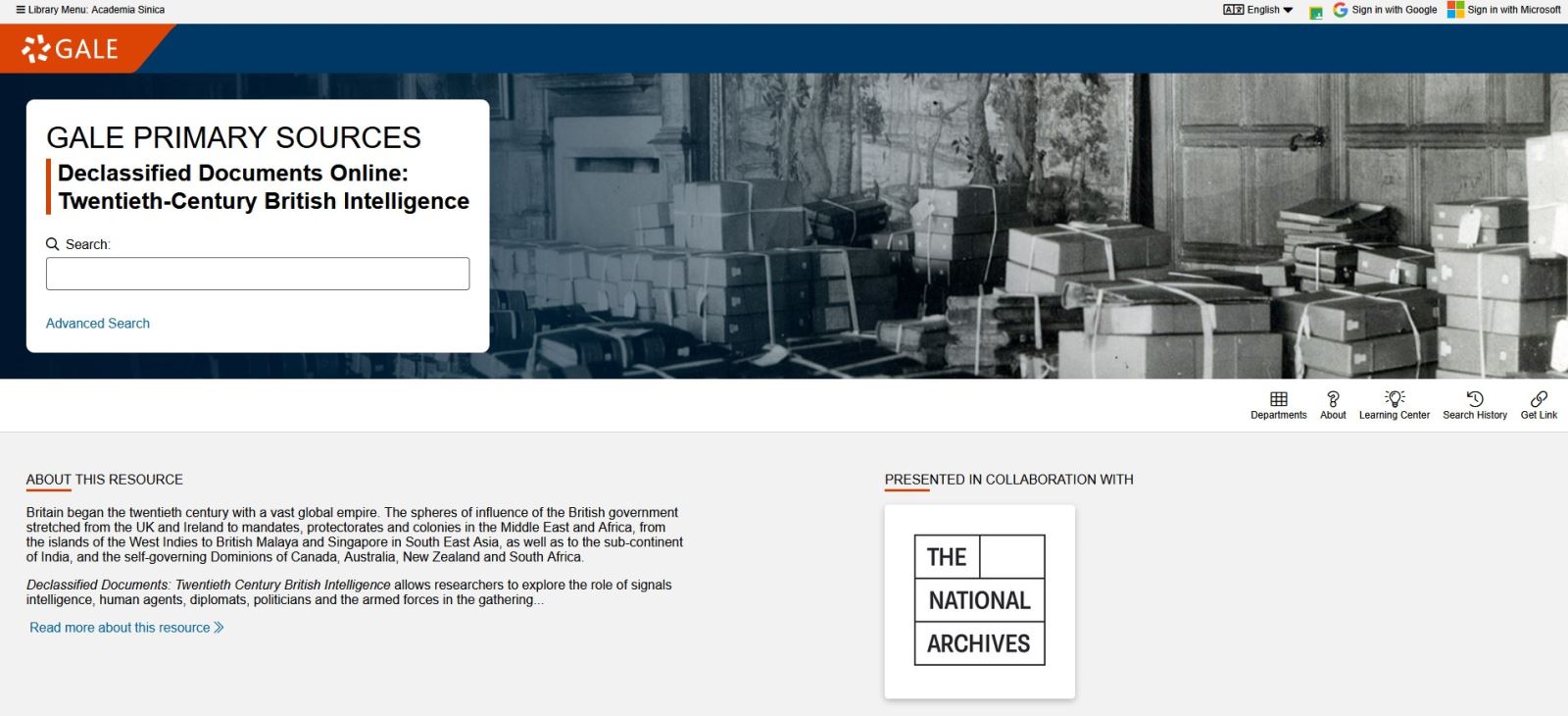 Declassified Documents Online Twentieth-Century British Intelligence