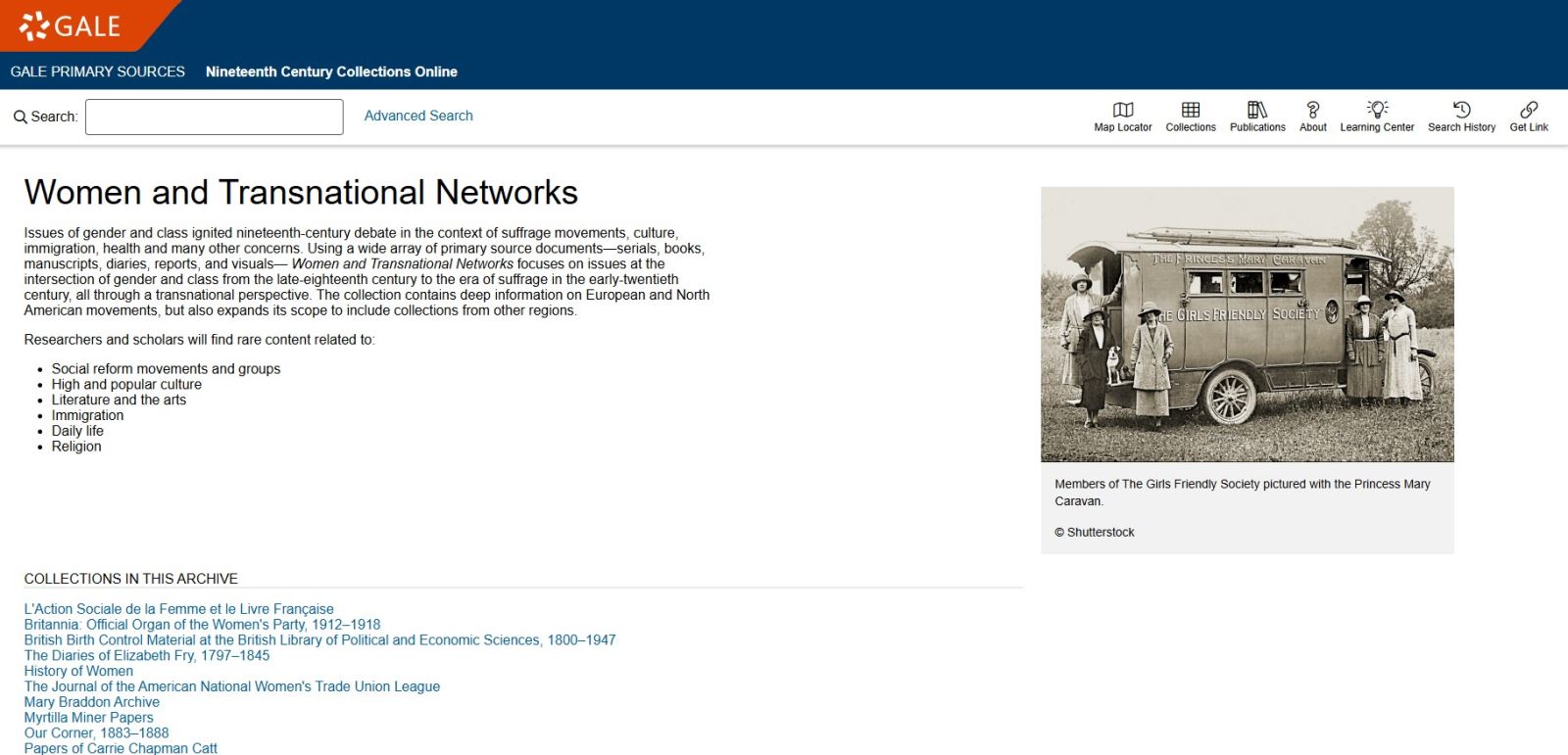 Nineteenth Century Collections Online Women and Transnational Networks